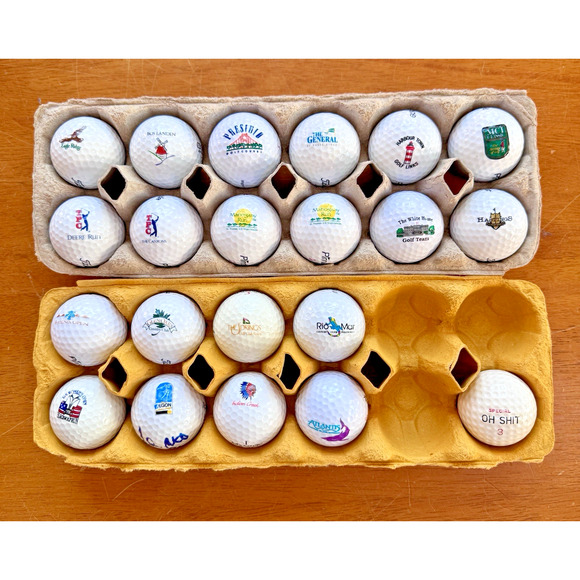Lot of 20 Golf Resorts Courses Clubs Logo Golf Ball One Signed READ - Picture 1 of 10